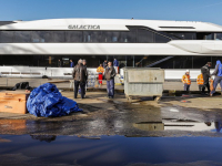 Superjacht Galactica in Dordrecht