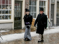 TV opnamens historische binnenstad van Dordrecht