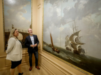 Onthulling Van Strij behangsel Dordrechts Museum