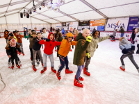 Winterwonderland met ijsbaan in Papendrecht