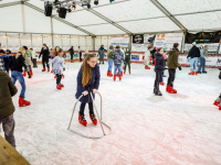 Winterwonderland met ijsbaan in Papendrecht