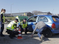 20170404 Verkeerscontrole door Aspiranten van de politie Maasstraat Dordrecht Tstolk
