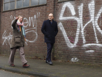 Gedeputeerde Anne Koning maakt wandeling samen met wethouder Rik vd Linden langs de Spoorzone Dordrecht