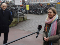 Gedeputeerde Anne Koning maakt wandeling samen met wethouder Rik vd Linden langs de Spoorzone Dordrecht