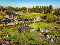 Vrijwilligers Vrije Tuinders druk met grote schoonmaak Reeweg Zuid Dordrecht