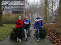 Inzamelen van vuurwerk en kerstbomen De Jagerweg Dordrecht