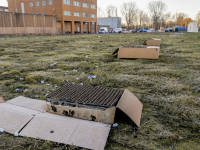 Vuurwerk afgestoken voor de 70-jarige Zwarte Crobra Gevangenis Kerkeplaat Dordrecht