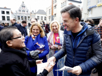 Rutte en Sophie trappen VVD-campagne af in Dordrecht