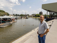 Erik van Heijningen op de nieuwe locatie van Swim City Wantij Dordrecht