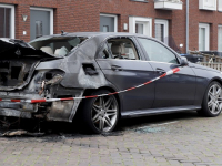 Auto verwoest door brand