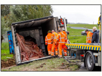 27102025-Vrachtwagen-met-varkensvlees-schaart-op-Wieldrechtse-Zeedijk-in-Dordrecht-Stolkfotografie