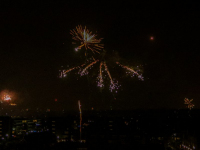 Ondanks vuurwerkverbod toch vuurwerk boven de stad van Dordrecht