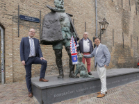 ludieke actie bij herdenking Vrije Statenvergadering Dordrecht