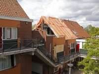 20173107 Overzichtsfoto van uitgebrande woning aan de Stellingmolen in papendrecht Tstolk