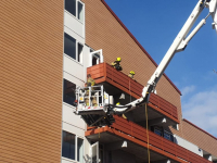 Woningen ontruimd na grote brand in appartementencomplex